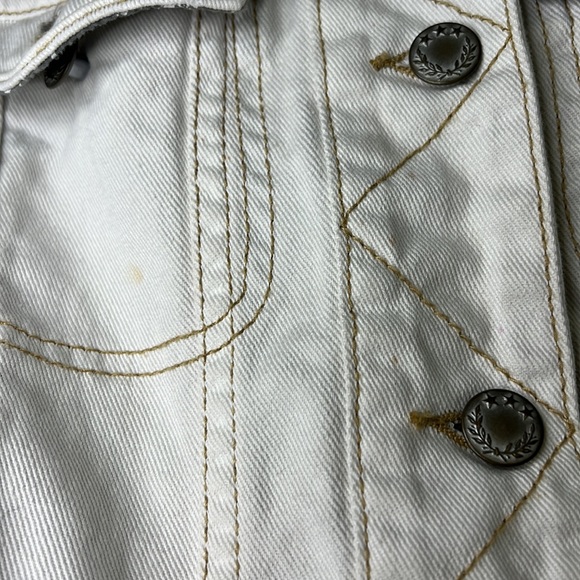 Free People Off-White Denim Jacket, XS - Picture 6 of 10